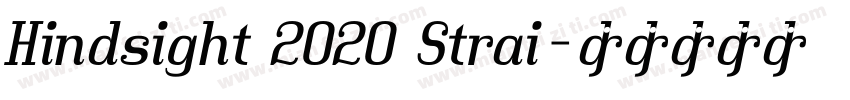 Hindsight 2020 Strai字体转换